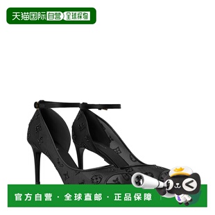 凉鞋 自营欧洲直邮LV路易威登 Gala女士黑色皮革老花图案高跟鞋