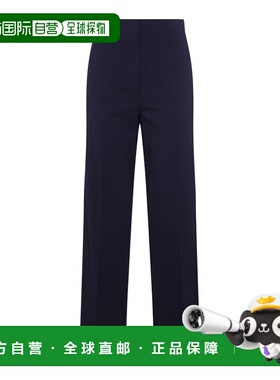 1h可退 香港直邮Miu Miu 缪缪 女士 蓝色长裤 MP1897SOOO17L4裤子