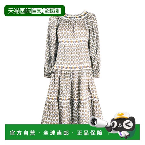 香港直邮TORY BURCH 女士连衣裙 71717802 AW2020 花色 蓬蓬袖连