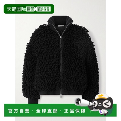 香港直邮moncler 女士 + Edward Enninful 羊毛混纺拉链针织开衫