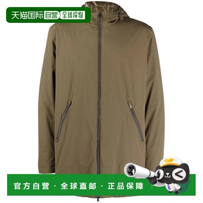 1h可退 香港直邮Herno 男士 Impermeable vert militaire à capu