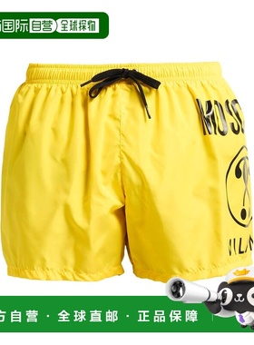 香港直邮Moschino 莫斯奇诺 男士 泳裤 yellow黄色 舒适时尚