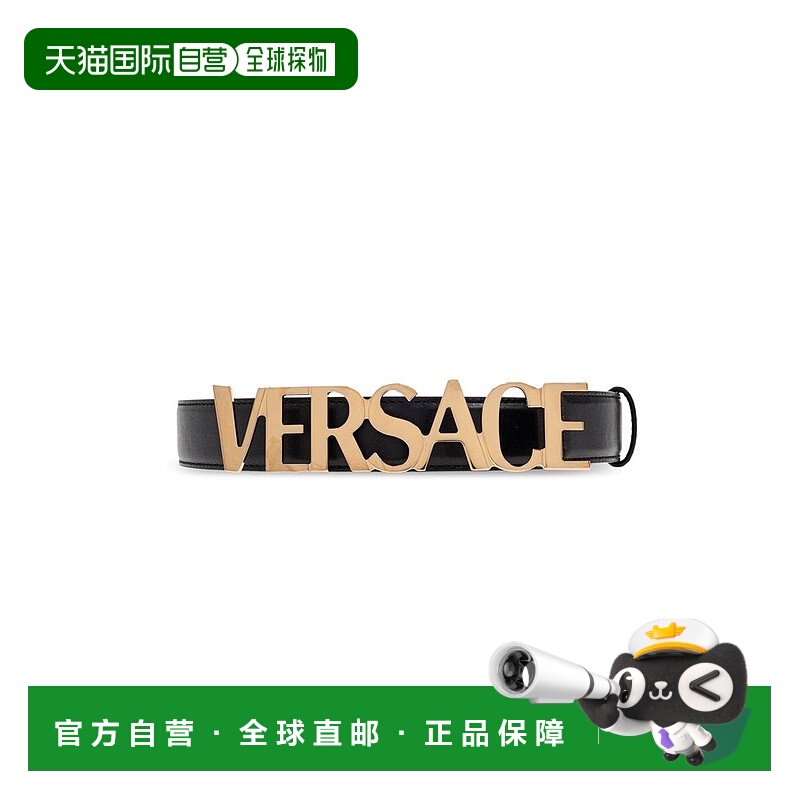 1h可退 香港直邮Versace 范思哲 男士 標誌字母腰帶 1019980DVTP1