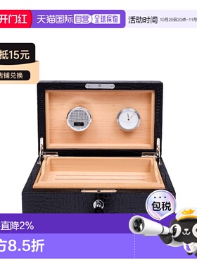 香港直邮Rapport英国雪茄盒进口优质雪松木保湿雪茄烟盒便携大容
