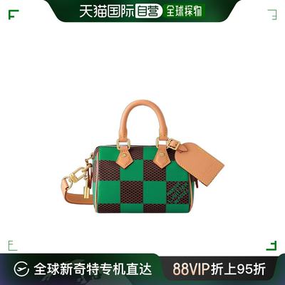 香港直邮Louis Vuitton Speedy 18 Bandouliere棋盘格单肩包 N405