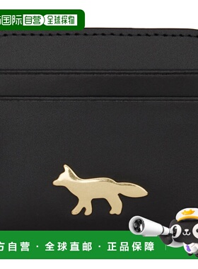 1h可退 香港直邮MAISON KITSUNE 女士 黑色 Edie 卡包 OW05700LR0