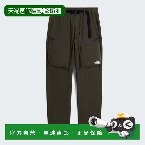 自营欧洲直邮The North Face北面 NSE男女同款灰褐色尼龙腰带长裤
