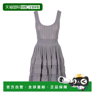 1h可退 香港直邮Alaia 女士 Archetypes 罗纹迷你连衣裙 AA9R2246