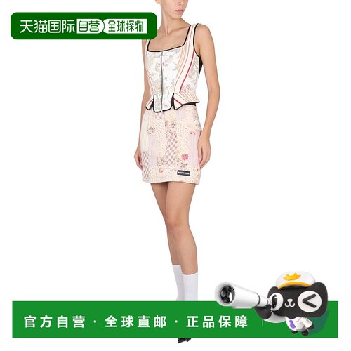 1h可退 香港直邮Marine Serre 女士 徽标半身裙 S098FW22WUCO00