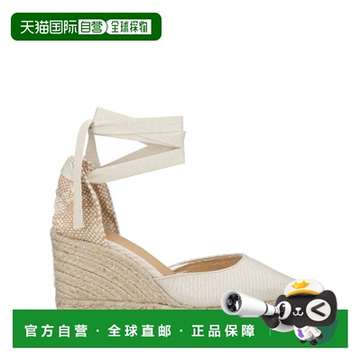 欧洲直邮castaner 女士 凉鞋高跟女鞋坡跟编织鞋