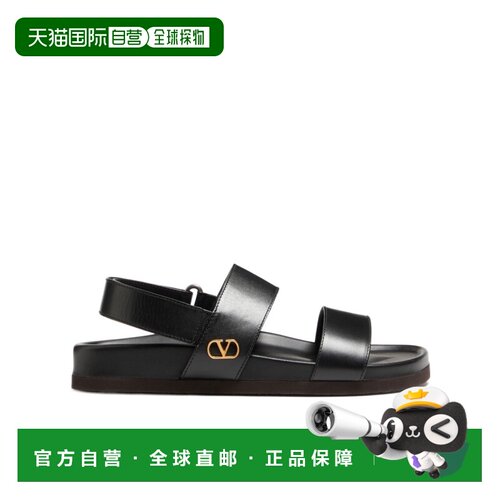 1h可退 Valentino STUDSHIELD 圆头平底凉鞋 YS0O17BEK