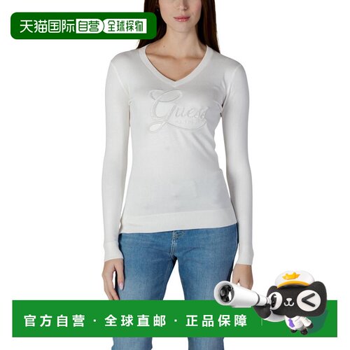 1h可退 欧洲直邮GUESS 女士针织衫 W6RR50Z2NQ2G012 SS2026 乳白