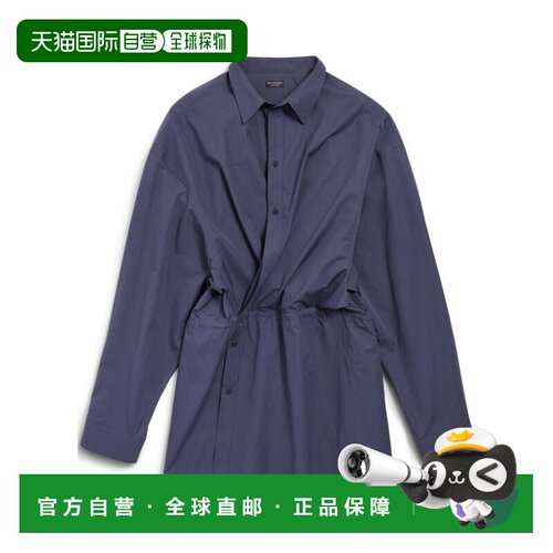 香港直邮Balenciaga 衬衫迷你连衣裙 814136TRM17 【付后1h可退】