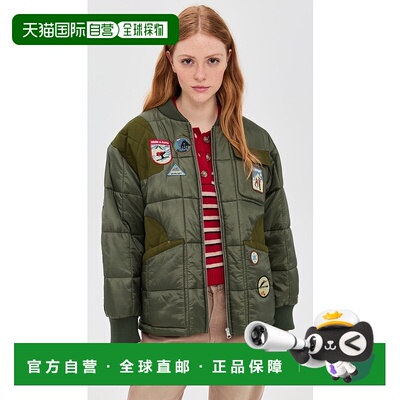 香港直邮SEA 海洋 女士 Eira 绗缝拼缀蓬松夹克 green绿色 舒适时