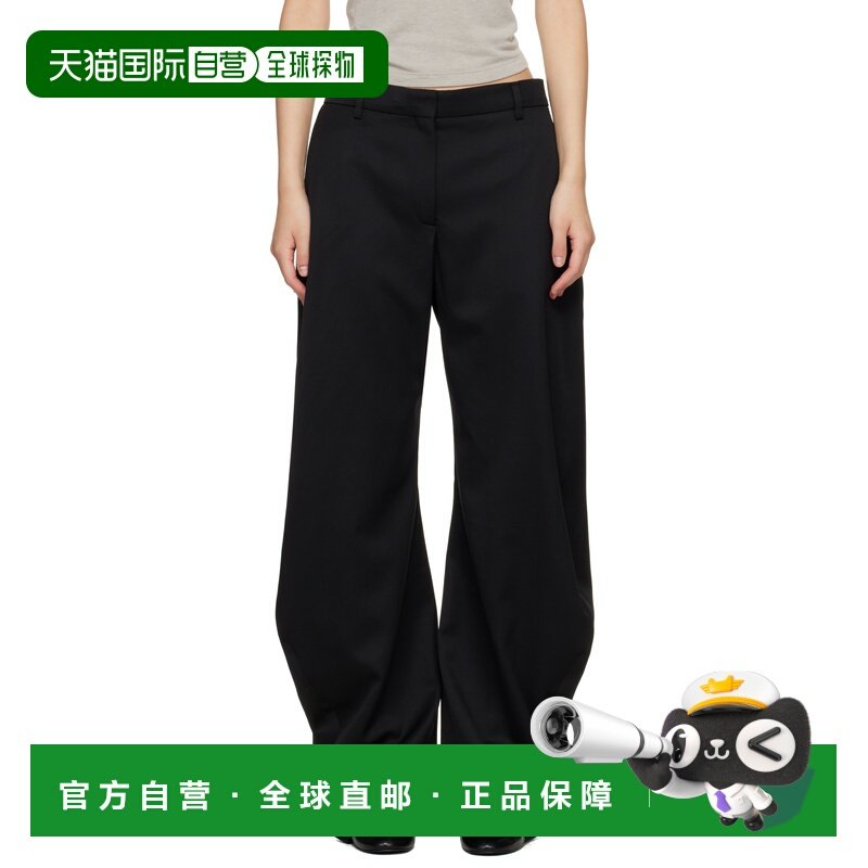 1h可退 香港直邮Acne Studios 艾克妮 女士 黑色长裤 AK1035,女装/女士精品,休闲裤,淘宝优惠券,粉丝福利购,淘宝优惠卷