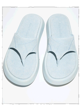 香港直邮Acne Studios 徽标圆头厚底高跟拖鞋 AD0516