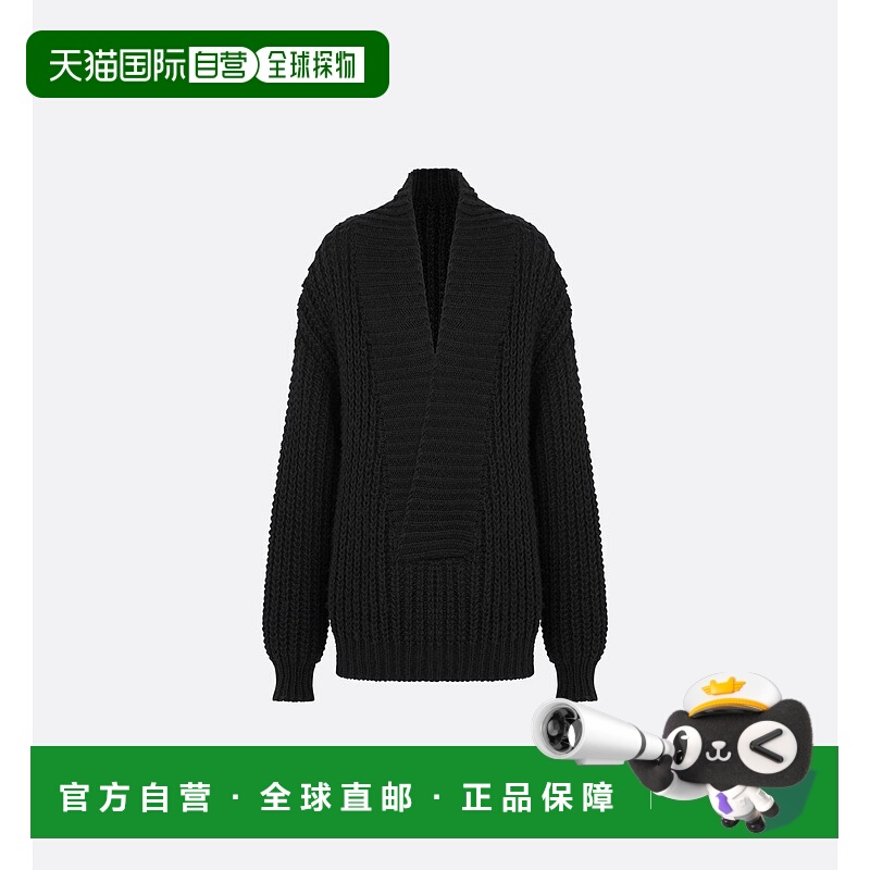 1h可退 香港直邮DIOR 迪奥 女士 Christian 大針織毛衣 444S26AM3