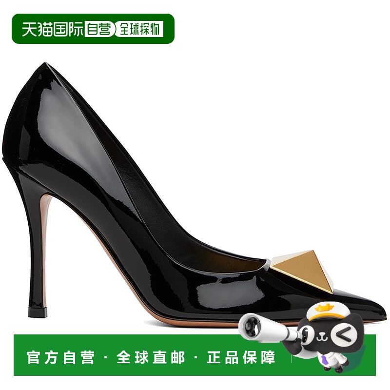 1h可退 香港直邮Valentino 华伦天奴 女士 黑色 One Stud 100 高