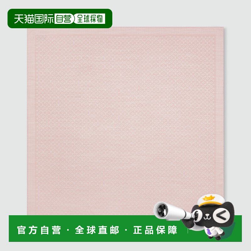 自营1h可退 欧洲直邮LV/路易威登 女士粉红色真丝/羊毛围巾新款