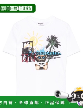 香港直邮Moschino 莫斯奇诺 男童 圆领T恤童装 HOM050LAA2310