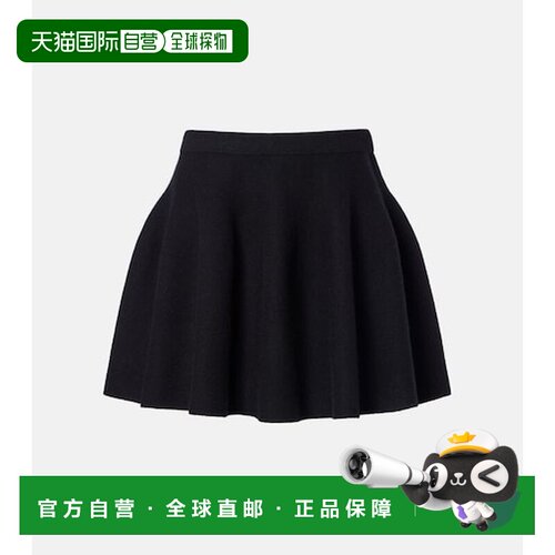 香港直邮LISA YANG 女士 Wren 羊绒迷你半身裙 black黑色 舒适时