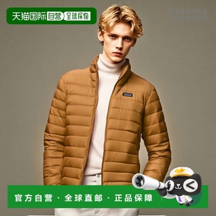 自营欧洲直邮PATAGONIA 土黄色聚酯男士羽绒服