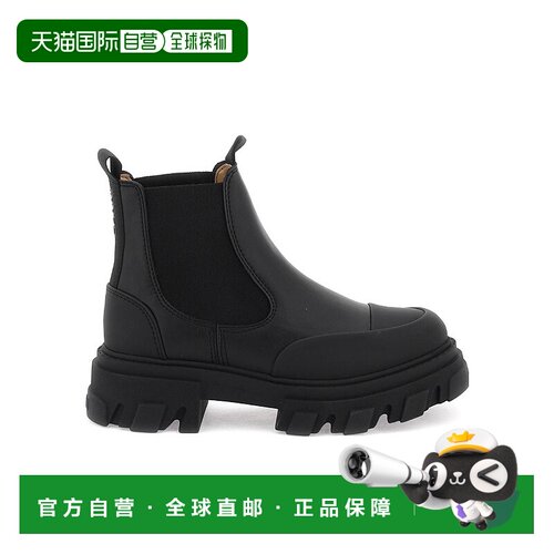 香港直邮Ganni Cleated 及踝短筒靴 S2577厚底鞋