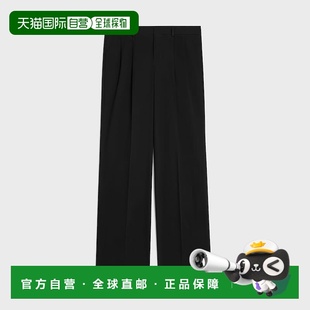 阔腿裤 自营1h可退 休闲裤 纯棉斜纹褶皱裤 欧洲直邮CELINE赛琳