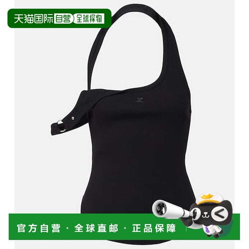 1h可退 香港直邮Courreges 女士 Undressed 90's 罗纹针织棉质上