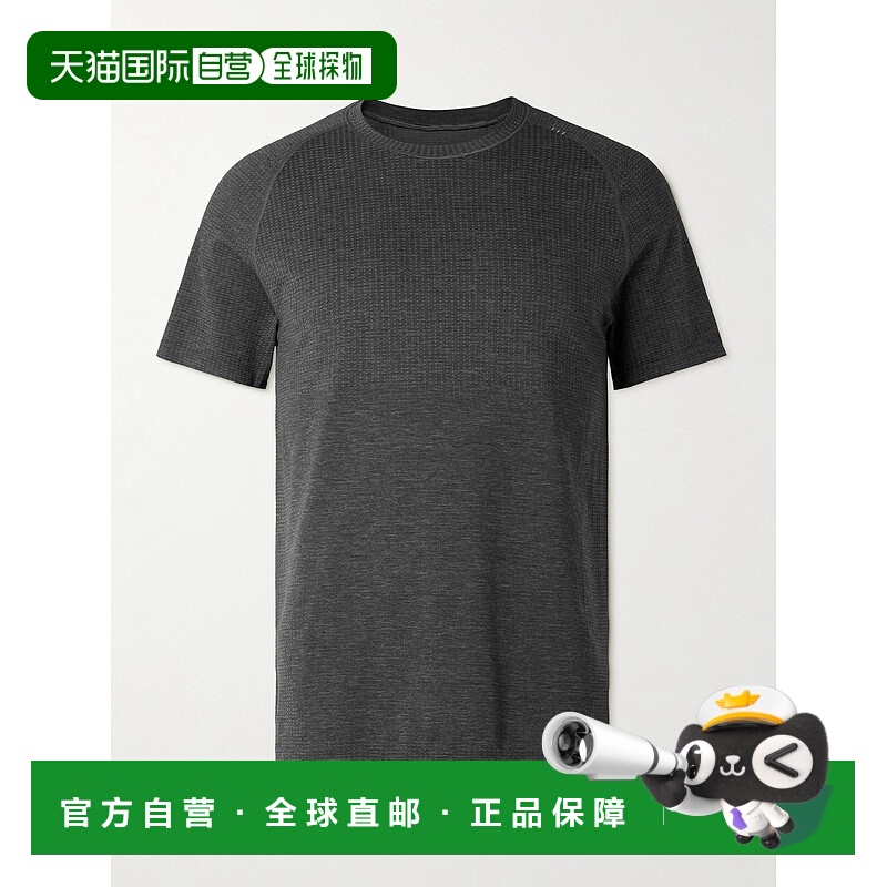 1h可退 香港直邮Lululemon 男士 金属色开叉科技针织T恤 LM3FG2S