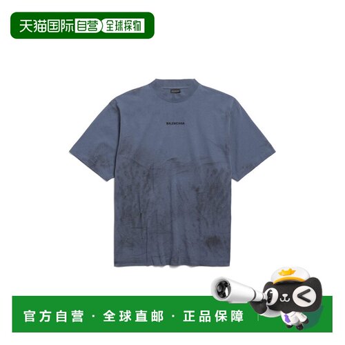 1h可退 香港直邮Balenciaga 巴黎世家 男士 Back 中号合身褪色设T