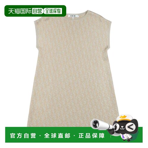 香港直邮DIOR 迪奥 女童 连衣裙童装 metal金属色 舒适时尚