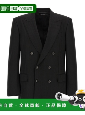 1h可退 香港直邮Tom Ford 汤姆 福特 男士 缎面条纹西装外套 JLNP