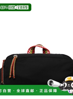 1h可退 香港直邮Lanvin 朗雯 男士 BAGS 黑色尼龙聚酯手提包 LMBG