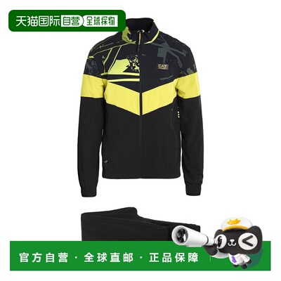 1h可退 香港直邮Ea7 男士 Outfit 运动运动装 black黑色 舒适时尚