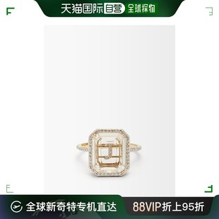 钻石14kt金戒指 Initials quartz 女士 香港直邮Mateo