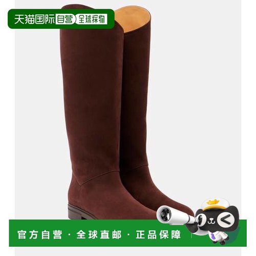 1h可退 香港直邮Loro Piana 诺悠翩雅 女士 Kilda 绒面革及膝靴子
