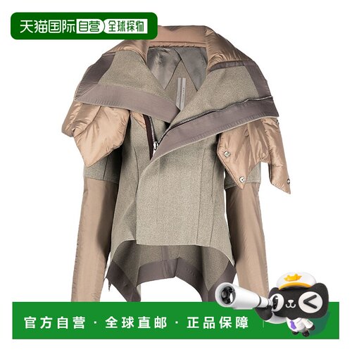 香港直邮Rick Owens 拼接大廓形领夹克 RP20F2726WMNZ