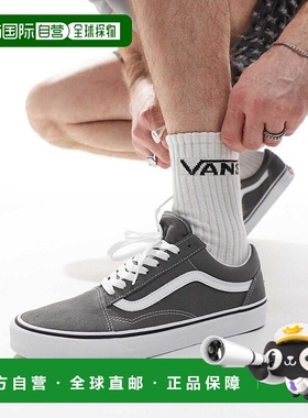 香港直邮Vans 范斯 男士 Old Skool 男鞋青灰色训练鞋