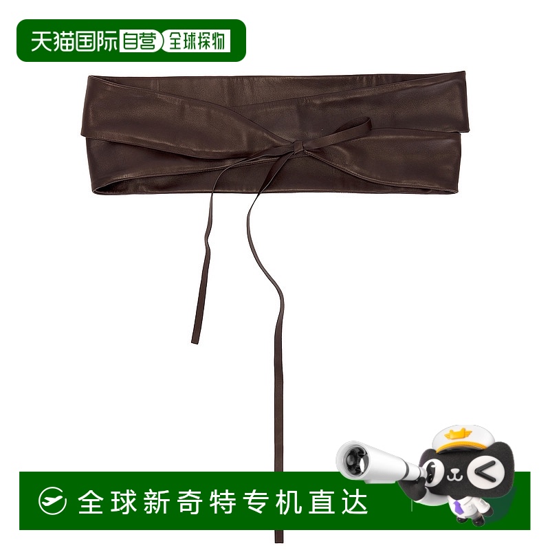1h可退 香港直邮The Row 女士 宽裹式皮带 W1737L108 brown棕色