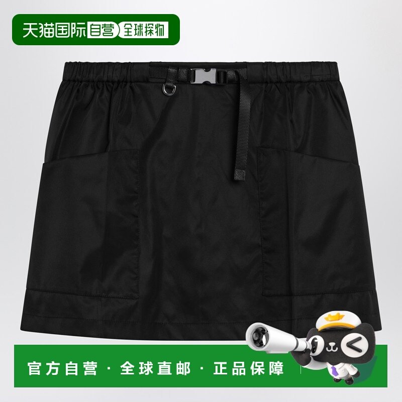 1h可退 香港直邮Prada 普拉达 女士 RENYLON 黑色迷你半身裙 21H0,女装/女士精品,半身裙,淘宝优惠券,粉丝福利购,淘宝优惠卷