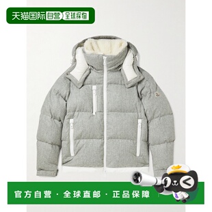 香港直邮Moncler 盟可睐 男士 Tarentaise Virgin 绗缝羊毛法兰绒