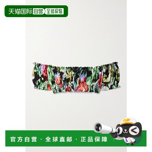 香港直邮NORMA KAMALI 诺玛 卡玛丽 女士 Jose 露肩短款花卉印花