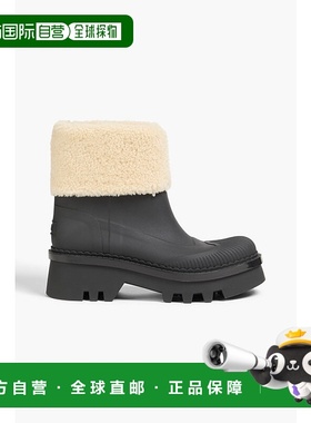 香港直邮Chloe 蔻依 女士 Raina TPU 皮毛饰边短靴 CHC24S00OHKW