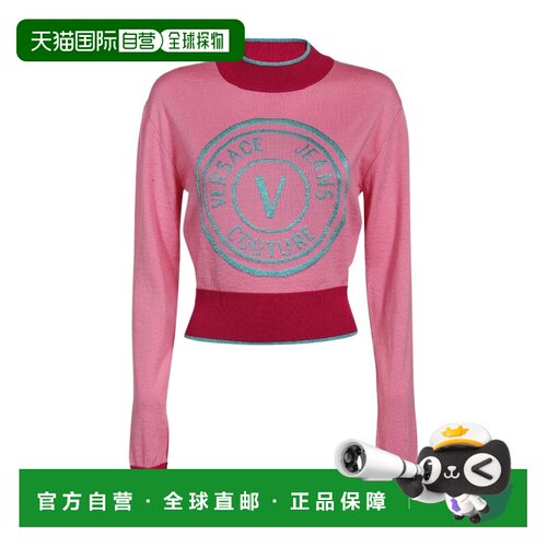1h可退 香港直邮VERSACE JEANS 女士T恤 73HAFM21CM01A416 AW2023