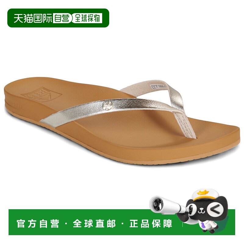 欧洲直邮Reef鞋子女人字拖鞋夹脚拖凉鞋VISTA IVY金色