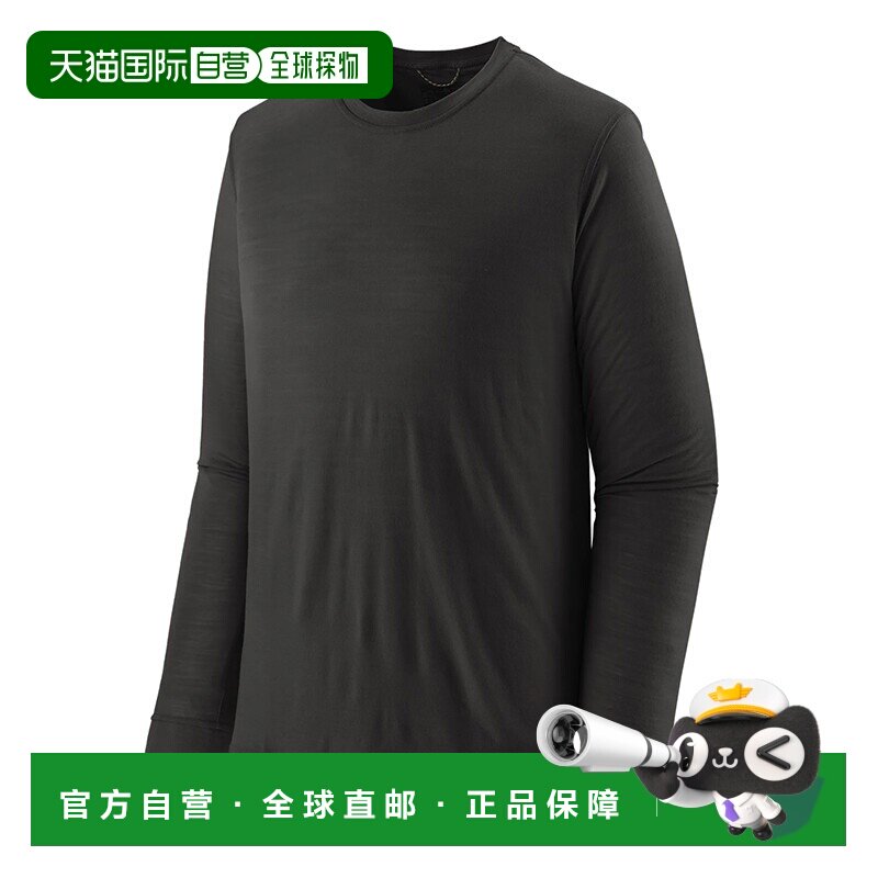 自营欧洲直邮Patagonia/巴塔哥尼亚 男士黑色奴羊毛/涤纶混纺吸汗图片