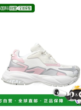 香港直邮Versace 系带运动鞋范思哲 10163181A14022牛皮厚底