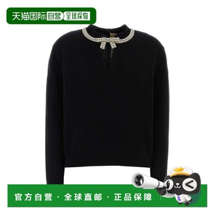 蝴蝶結裝飾V領套頭衫 1h可退 女士 华伦天奴 香港直邮valentino