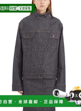 1h可退 香港直邮Courreges 女士 MOTORBIKER 牛仔夹克 I424DBL217